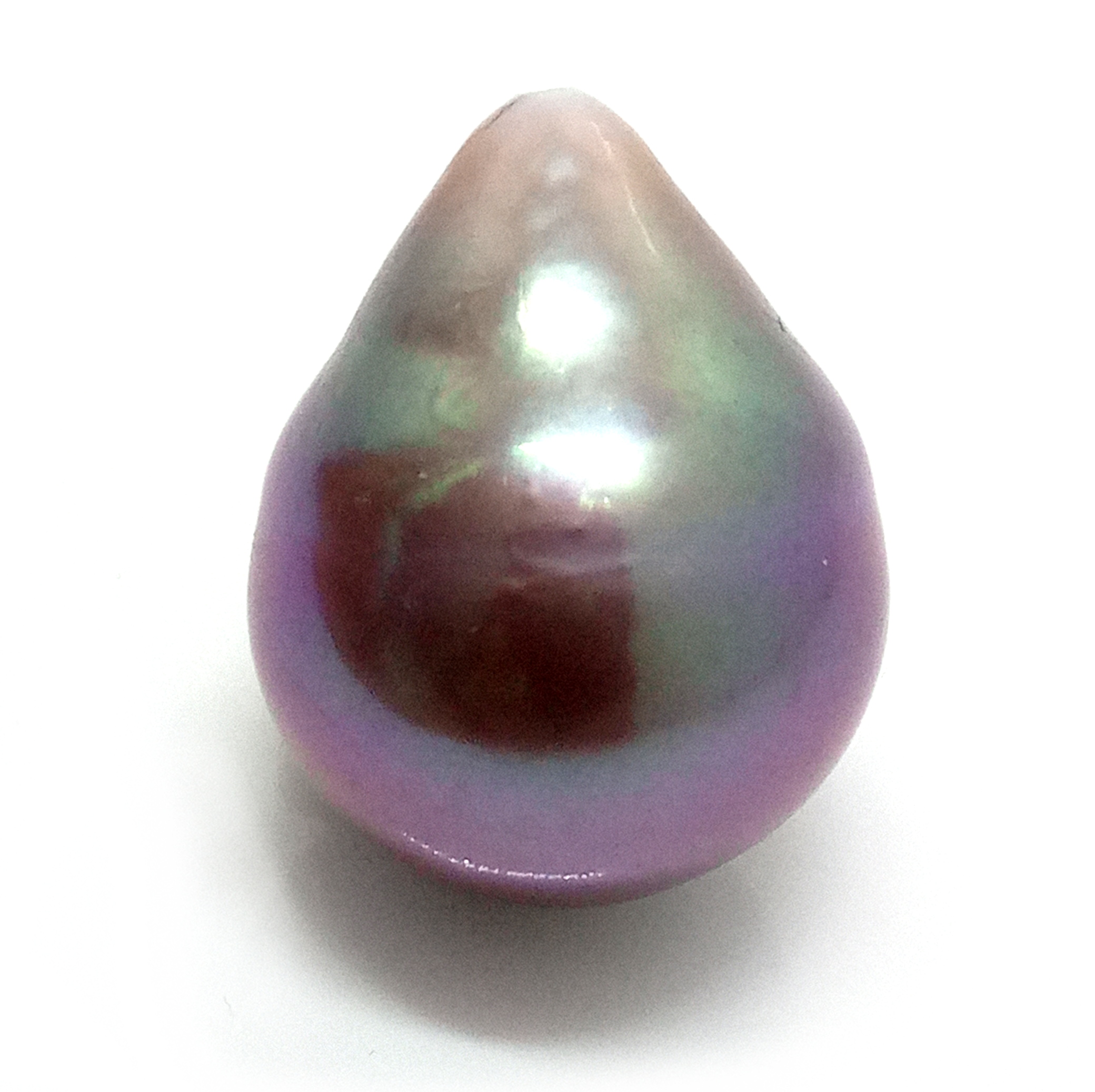 Purple, Green and Gold Large Drop Pearl